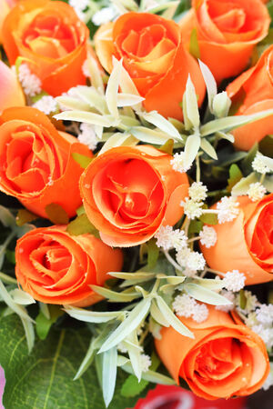 Beautiful rose of artificial flowersの写真素材