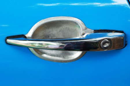 Car open doors  antique old vintage style の写真素材