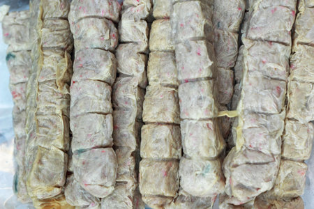 Crab Ball in the marketの写真素材