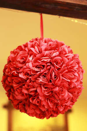 beautiful of rose artificial flowersの写真素材