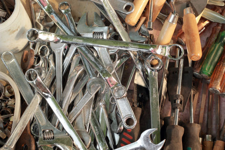 set of real used stainless spanners