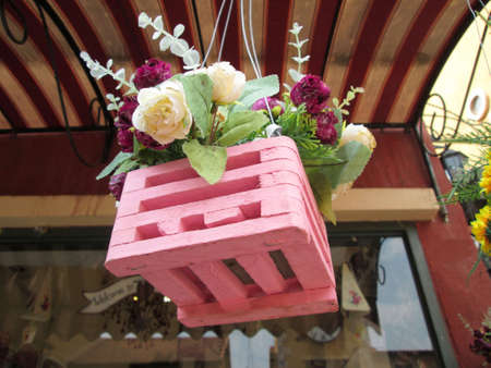 beautiful of rose artificial flowersの写真素材