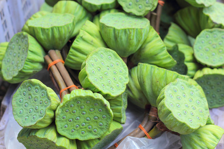 Lotus seed in the marketの写真素材