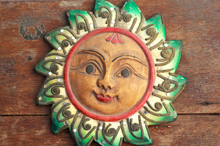 Old wooden sun background texture の写真素材