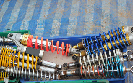 shock absorber car background textureの写真素材