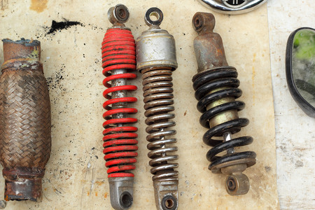 shock absorber car background textureの写真素材