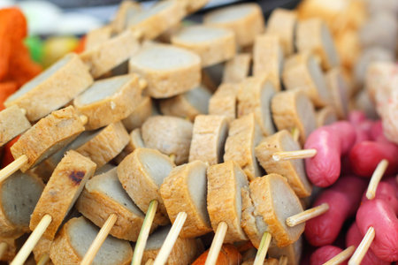 Meat ball for sale a wide range.の写真素材