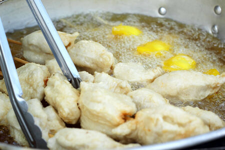 Meat ball for sale a wide range.の写真素材