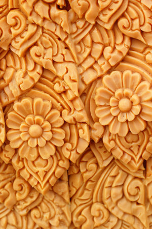 Large wax candles used at the festival.の写真素材