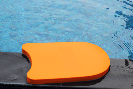 Kickboard in the swimming pool.の写真素材