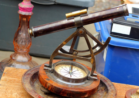 Antique binoculars old vintage