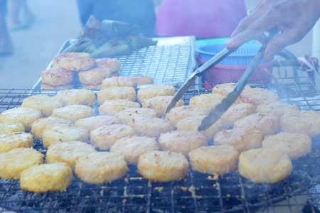 Rice cakes in asia - asia foodの写真素材