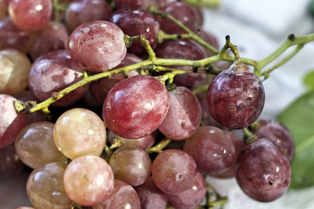 Fresh grapes in the market