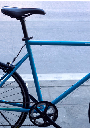 close up old bicycleの写真素材