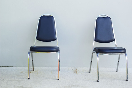 Chairs for sitting on the ground.の写真素材