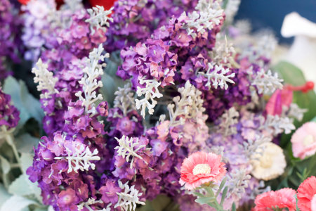 beautiful of artificial flowers