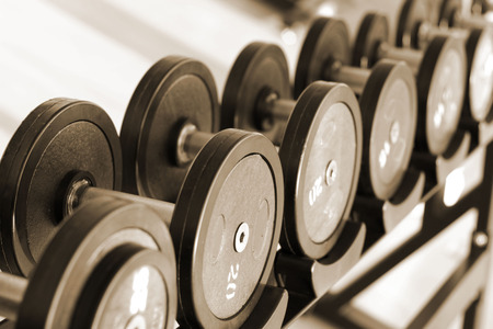 Dumbbells for weight lifting to exerciseの写真素材