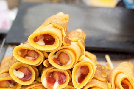 Pancake for snackの写真素材