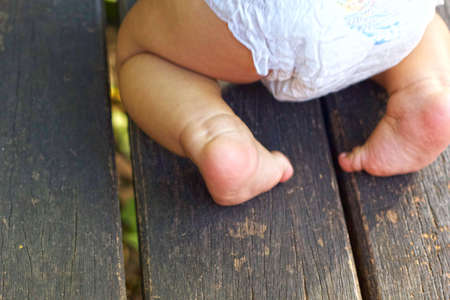 Baby's footの写真素材