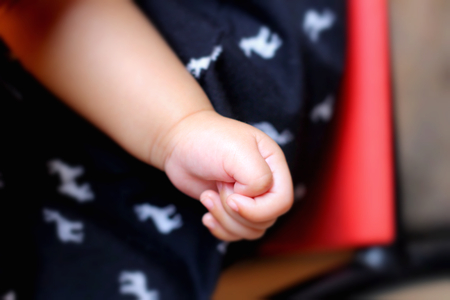 Hand of babyの写真素材