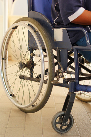 man in a wheelchairの写真素材