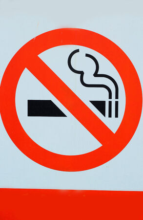 Signs symbolize no smoking.の写真素材
