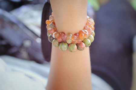 Woman with a beautiful bracelet.