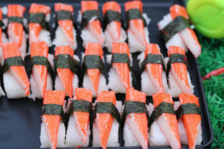 Japanese sushi traditional delicious - japanese foodの写真素材