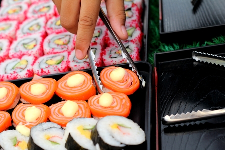 Japanese sushi traditional delicious - japanese foodの写真素材