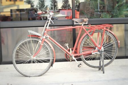 Vintage bicycle in the parkの写真素材