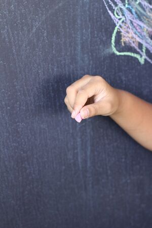 hand written wording of on the boards.の写真素材