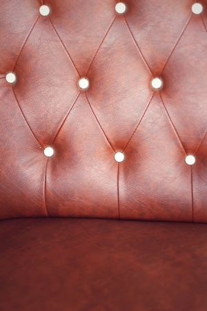 vintage leather sofa for backgroundの写真素材