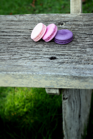 French macaroons multi colorful is deliciousの写真素材