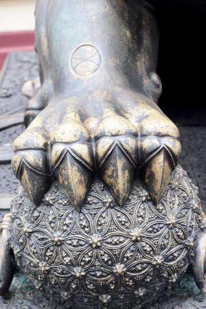 Sculpture - dragons - patterned on the temple.の写真素材