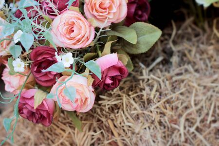 Beautiful rose of artificial flowersの写真素材