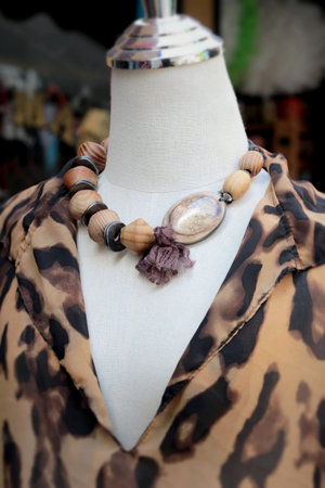 colorful of necklace and beadsの写真素材