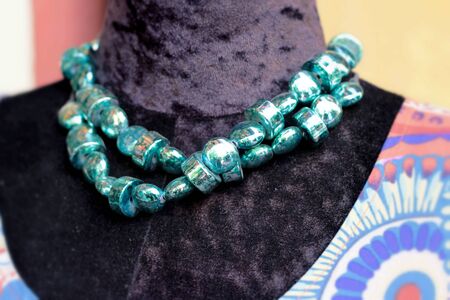 colorful of necklace and beadsの写真素材