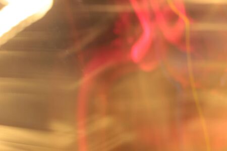 light background of car in city at nightの写真素材