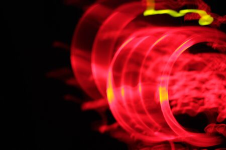 light background of car in city at nightの写真素材