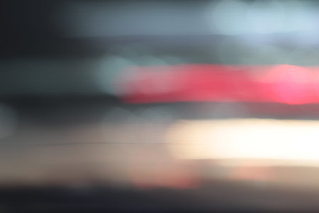 light background of car in city at night