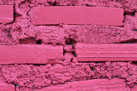 Red stone wall background textureの写真素材