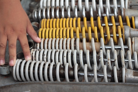 shock absorber car background textureの写真素材