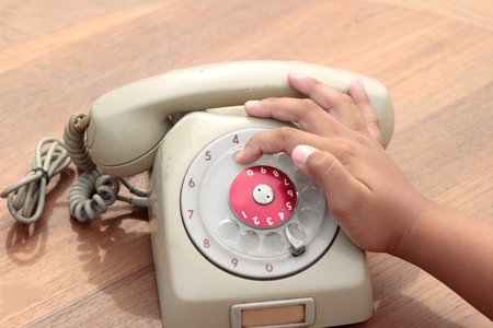 old phone of vintage style