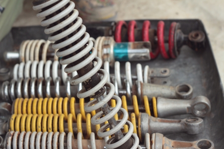 shock absorber car background textureの写真素材