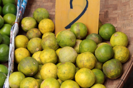 fresh lemon in the market
