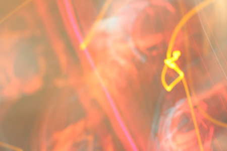 light background of car in city at nightの写真素材