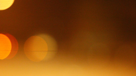 Blurred of car in city at night