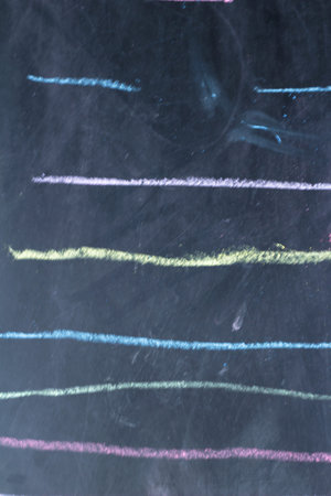chalk lines or brushes of writing