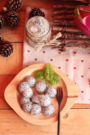 Dragron fruit, fresh, juicy and smoothie deliciousの写真素材