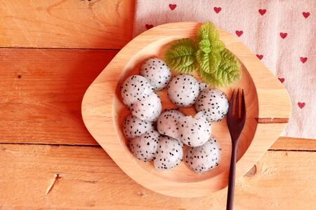 Dragron fruit, fresh, juicy and smoothie deliciousの写真素材